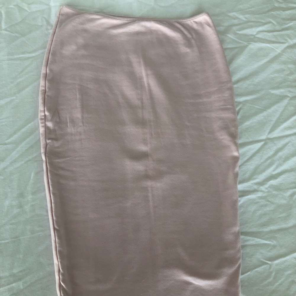 KOOKAI -Pastel Pink Midi Skirt -Soft Stretchy 95% cotton 5% elastane Never worn